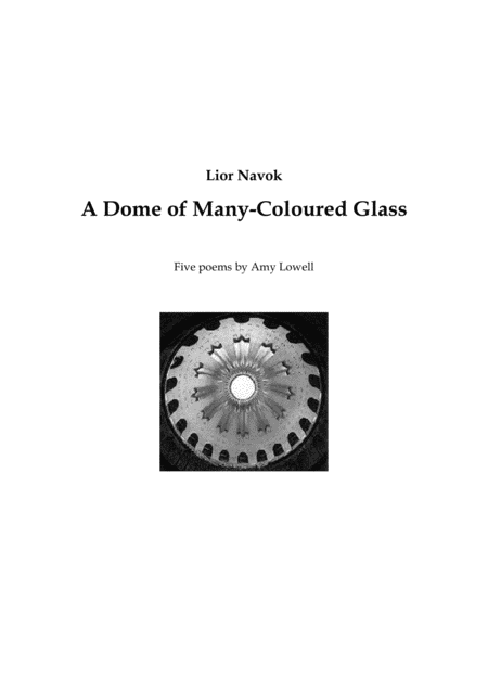 Free Sheet Music A Dome Of Many Coloured Glass For Tenor And Piano Performance Score