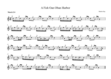 A Fish Oan Oban Harbor Sheet Music