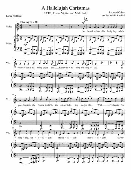 Free Sheet Music A Hallelujah Christmas