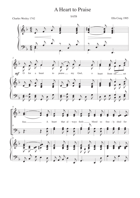 A Heart To Praise Sheet Music