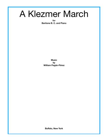 A Klezmer March For Baritone B C Euphonium And Piano Sheet Music