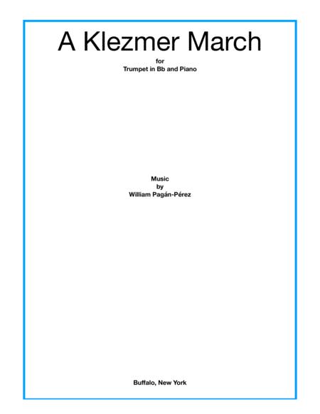Free Sheet Music A Klezmer March For Trumpet In Bb And Piano