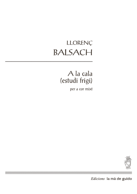 A La Cala Sheet Music