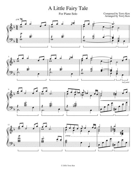 Free Sheet Music A Little Fairy Tale Original Piano Solo