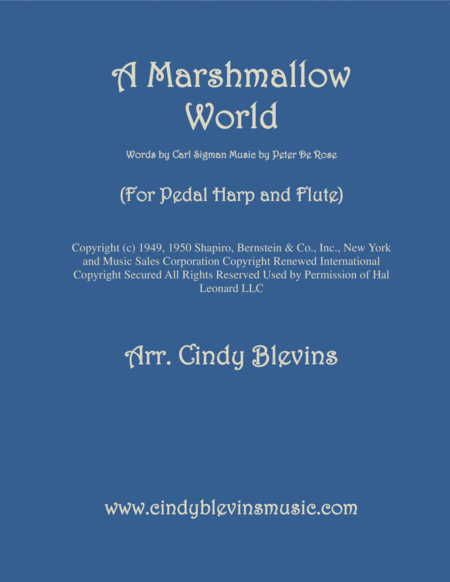 A Marshmallow World Arranged For Pedal Harp And Flute Sheet Music