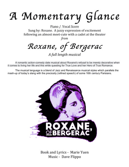 Free Sheet Music A Momentary Glance From Roxane Of Bergerac A Full Length Musical