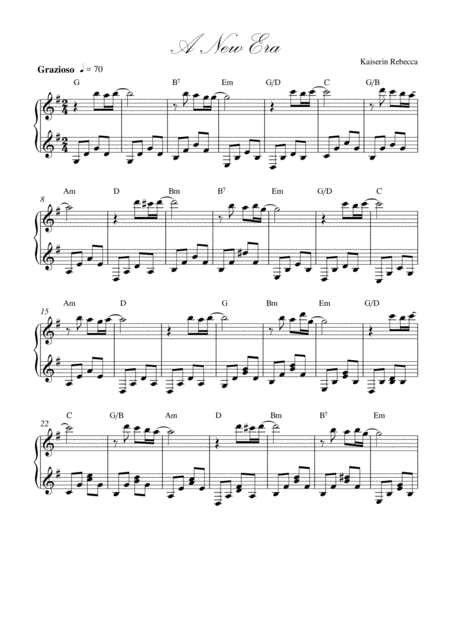 A New Era Sheet Music