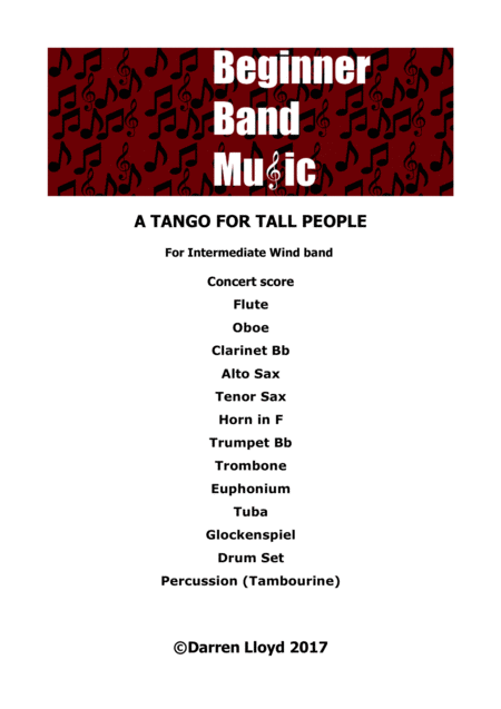 Free Sheet Music A Tango For Tall People