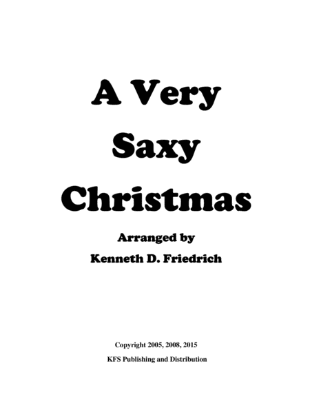 Free Sheet Music A Very Saxy Christmas Alto