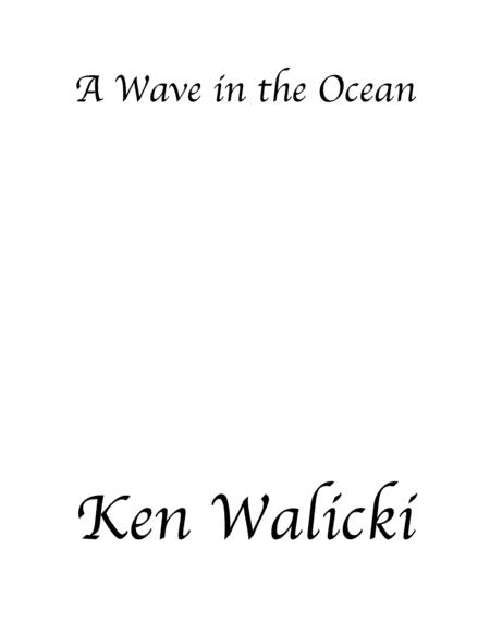 Free Sheet Music A Wave In The Ocean