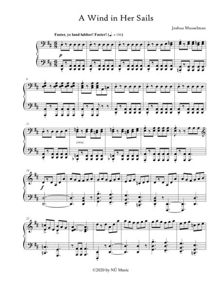 Free Sheet Music A Wind In Her Sails
