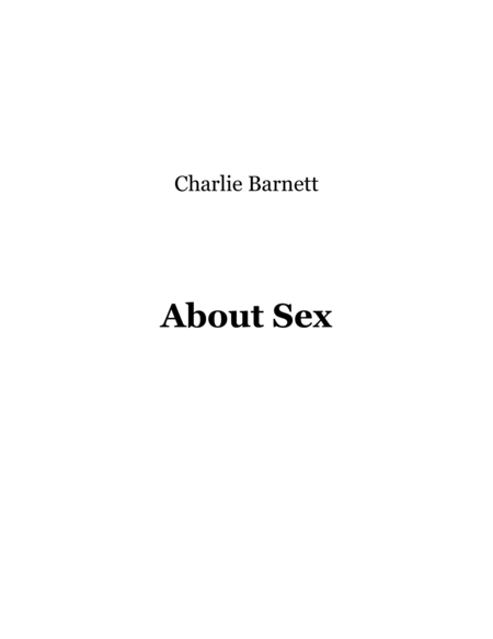 About Sex Sheet Music