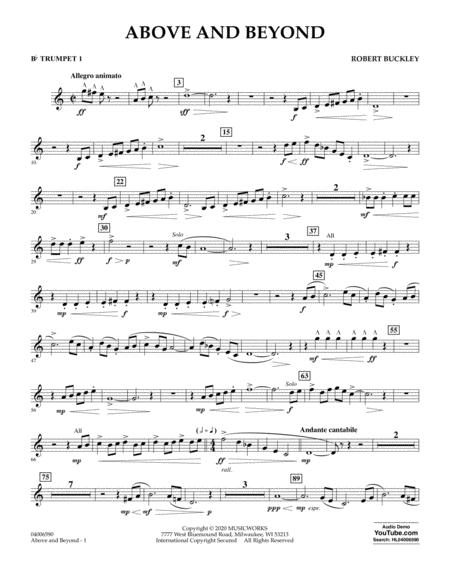 Free Sheet Music Above And Beyond Bb Trumpet 1