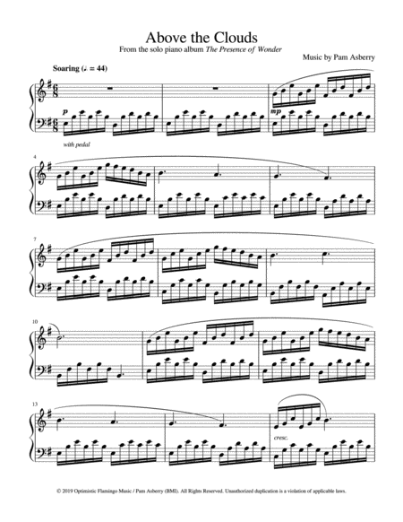 Above The Clouds Sheet Music