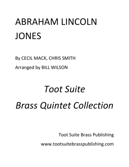 Abraham Lincoln Jones Sheet Music