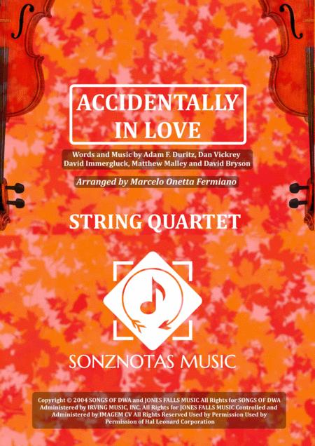 Accidentally In Love Counting Crows Sheet Music For String Quartet Score And Parts Sheet Music