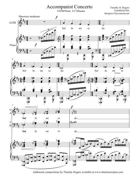 Free Sheet Music Accompanist Concerto