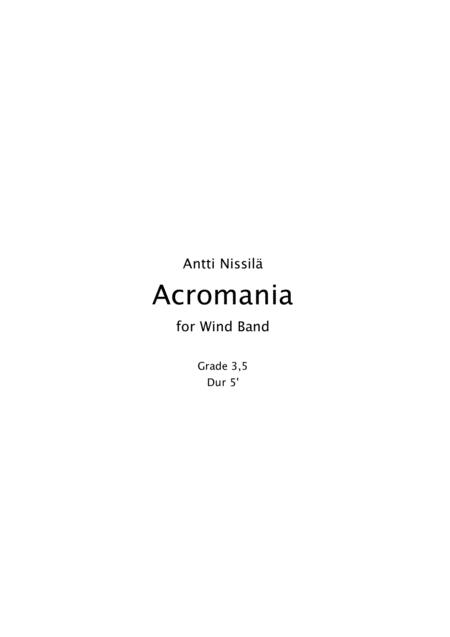 Acromania Sheet Music