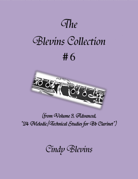 Free Sheet Music Advanced Clarinet Study 6 From The Blevins Collection Melodic Technical Studies For Bb Clarinet
