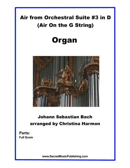 Air From Orchestral Suite 3 In D Organ Sheet Music