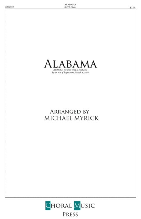 Alabama State Song Satb Sheet Music