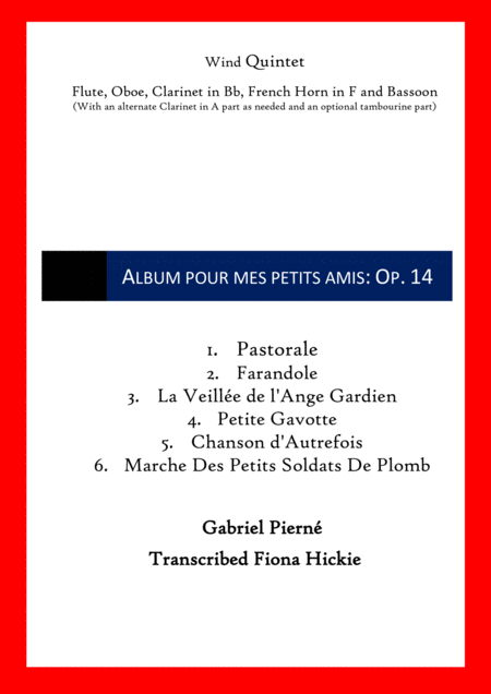 Album Pour Mes Petits Amis Op 14 Sheet Music