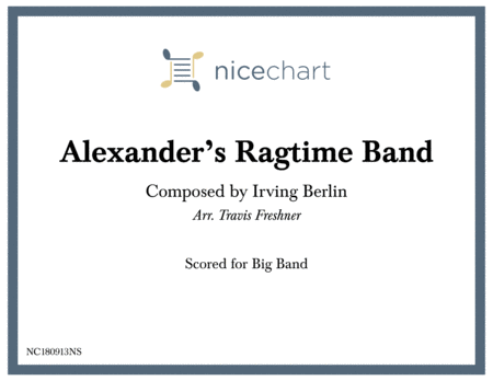 Free Sheet Music Alexanders Ragtime Band Score Parts