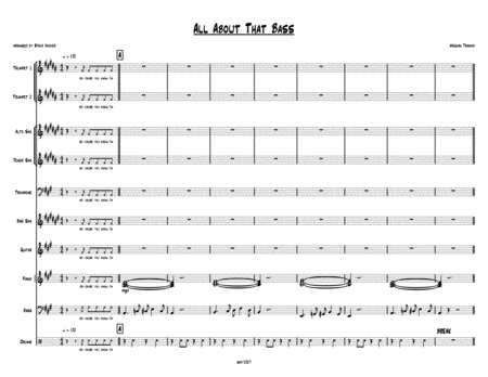 All About That Bass Pro Combo With 6 Horns Sheet Music