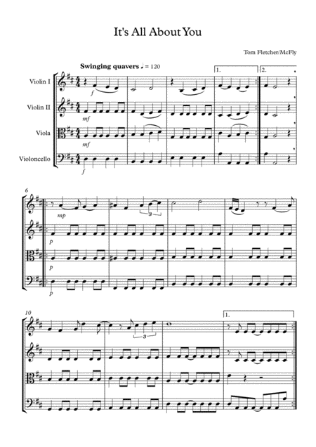 Free Sheet Music All About You