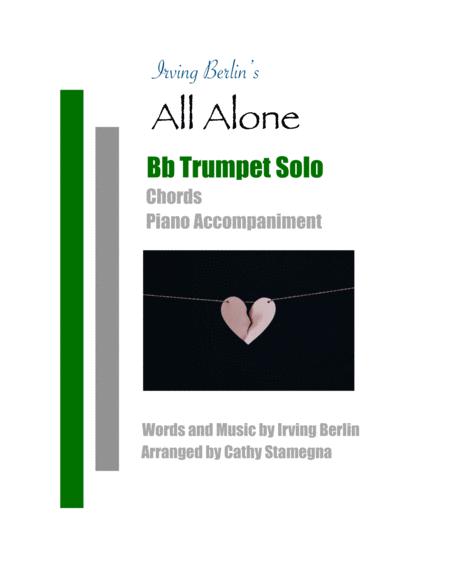 Free Sheet Music All Alone Bb Trumpet Solo Chords Piano Accompaniment