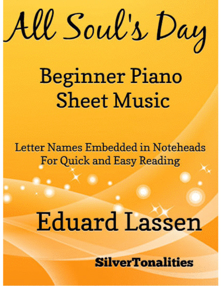 Free Sheet Music All Souls Day Beginner Piano Sheet Music