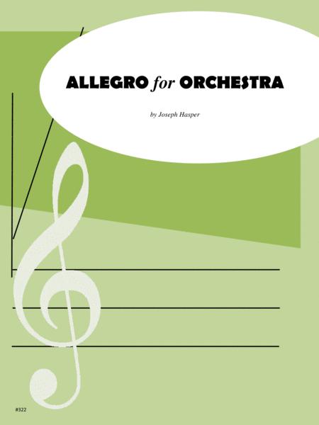 Allegro For Orchestra Score Only Sheet Music