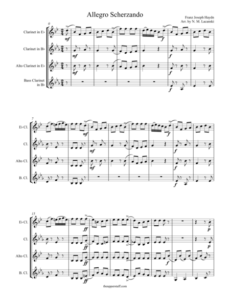 Allegro Scherzando Sheet Music