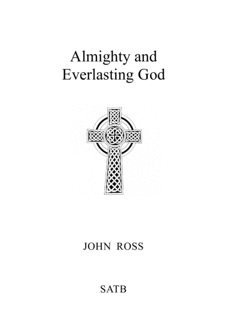 Free Sheet Music Almighty And Everlasting God