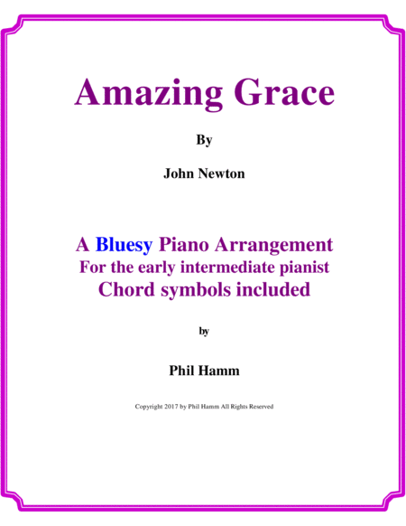 Amazing Grace Bluesy Sheet Music