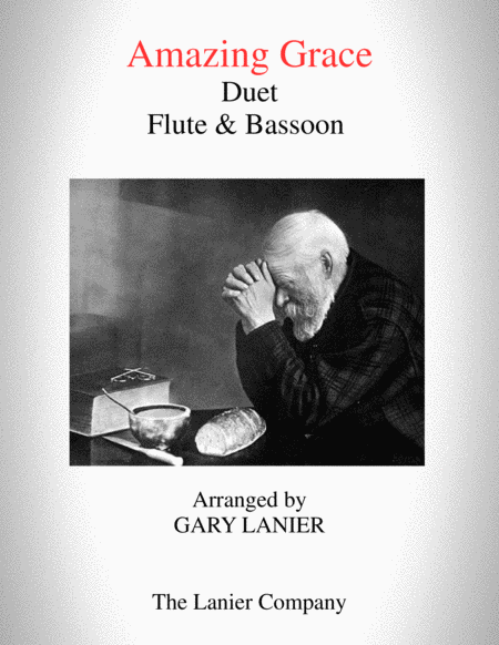 Amazing Grace Duet Flute Bassoon Score Parts Included Sheet Music