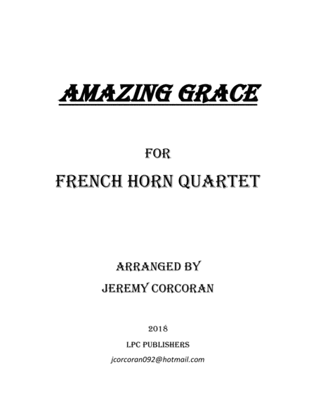 Free Sheet Music Amazing Grace For Four French Horns