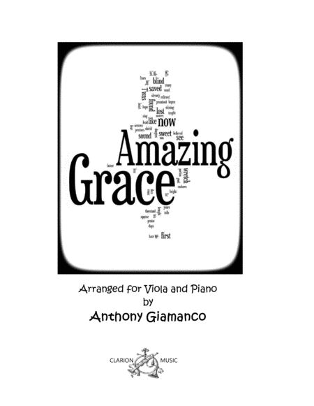 Amazing Grace Viola Solo And Piano Score Parts Sheet Music