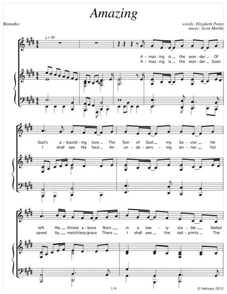 Amazing Wonder Of Gods Grace Sheet Music