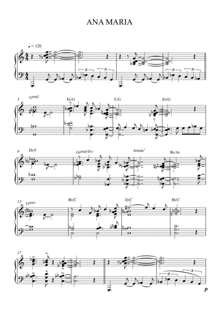 Ana Maria Sheet Music