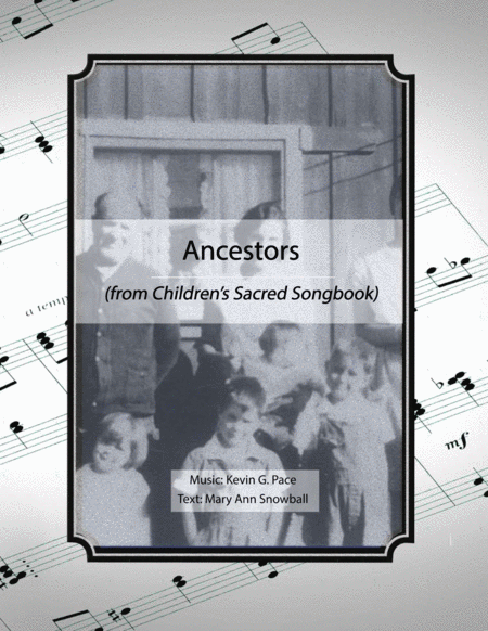 Ancestors Childrens Song Sheet Music