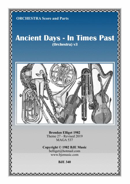 Free Sheet Music Ancient Days In Times Past Orchestra Score And Parts Pdf