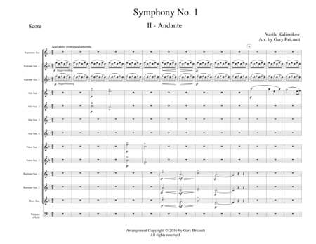 Andante From Symphony No 1 Sheet Music