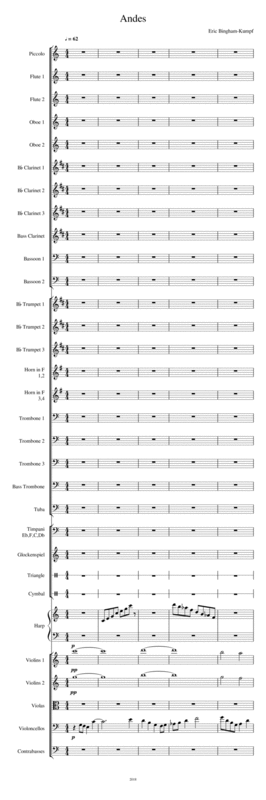 Free Sheet Music Andes