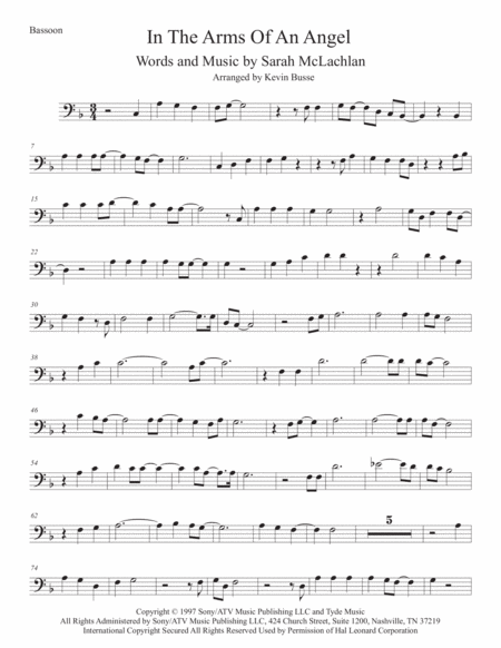 Free Sheet Music Angel Bassoon