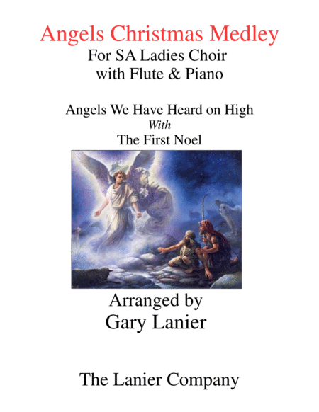 Angels Christmas Medley For Sa Ladies Choir With Flute Piano Sheet Music