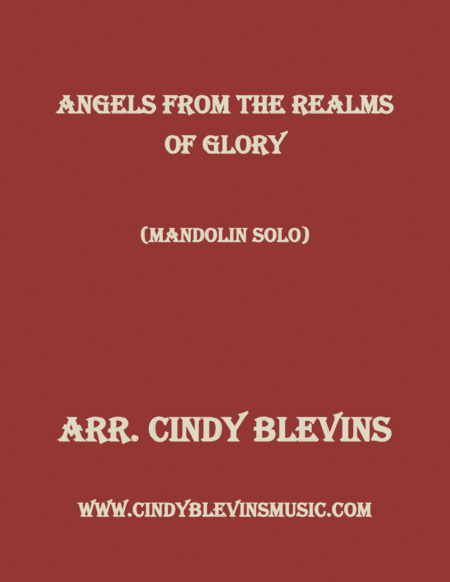 Free Sheet Music Angels From The Realms Of Glory For Mandolin Solo