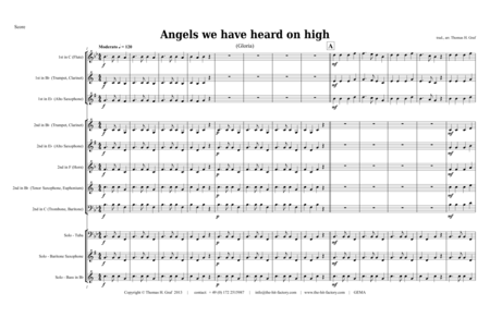 Angels We Have Heard On High Tuba Kids Sheet Music