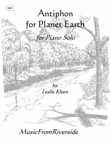 Antiphon For Planet Earth For Piano Solo Sheet Music