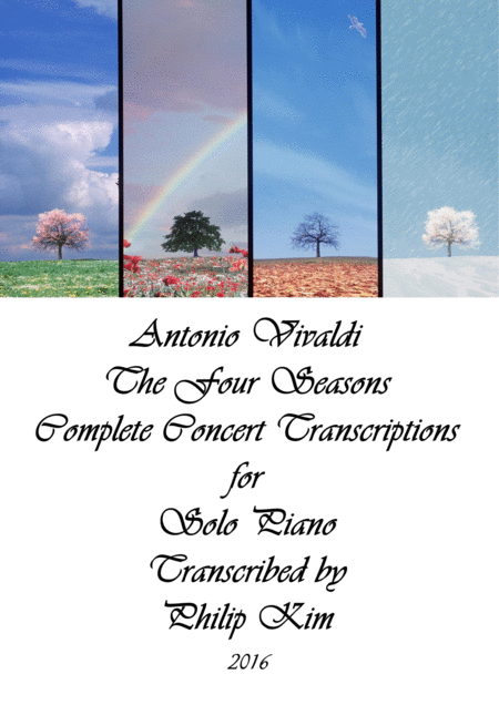 Antonio Vivaldi The Four Seasons Complete Concert Transcriptions For Solo Piano Sheet Music